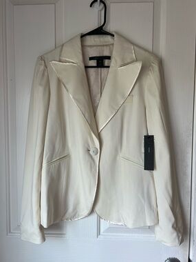 NWT Marc Jacobs New York Women's Cream Single-Button Blazer